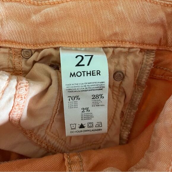 MOTHER Skinny Orange Jeans The Looker Crop Size 27 - Picture 5 of 7